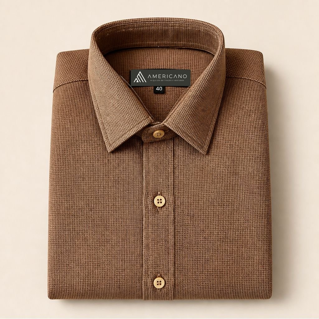 Camisa Nápoles chocolate