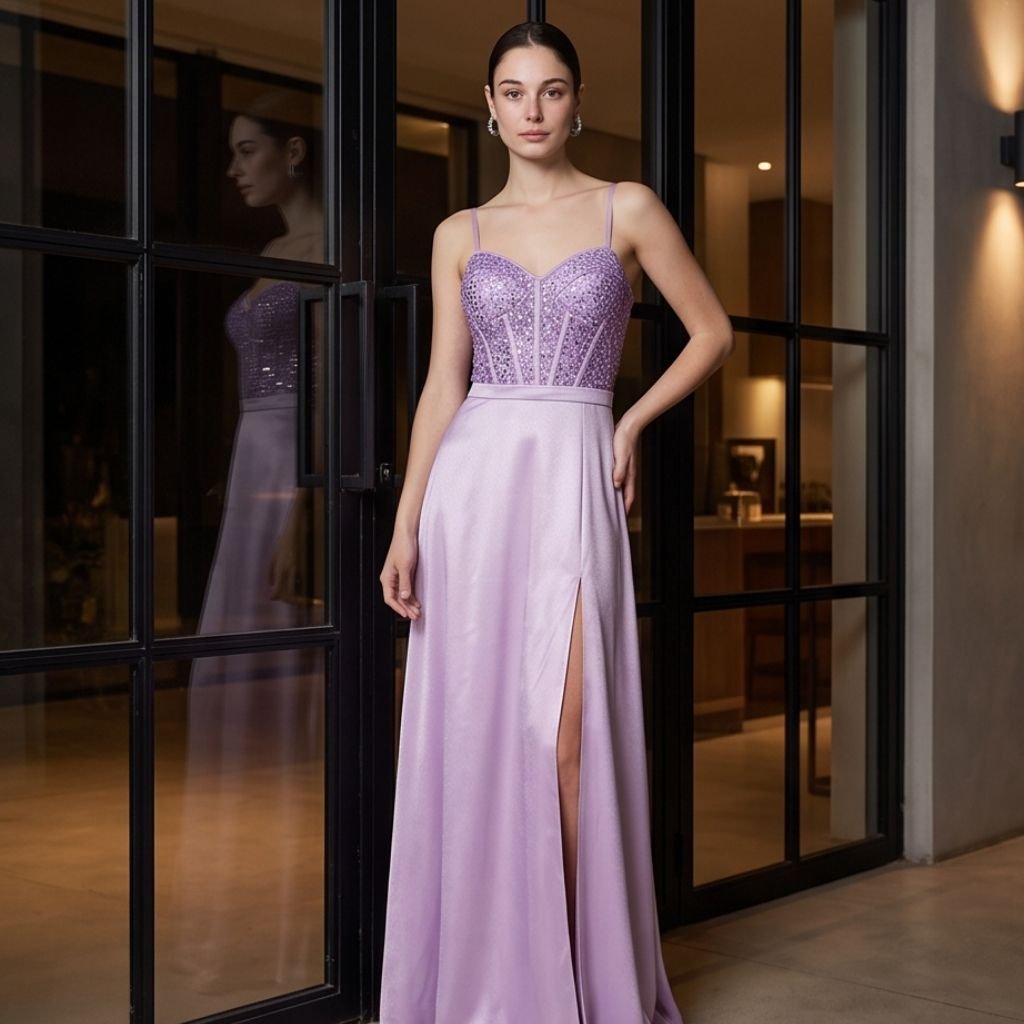 Vestido Becca lila