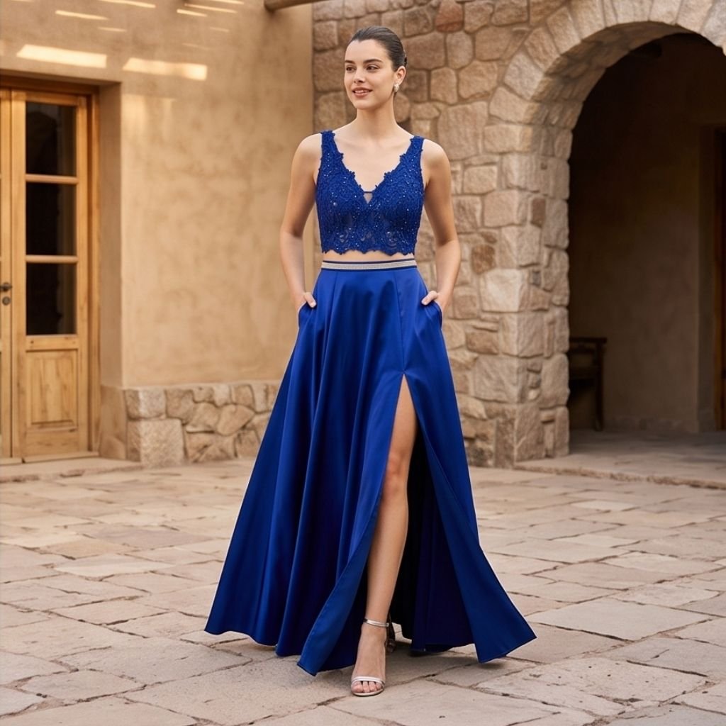 Vestido Carla azul