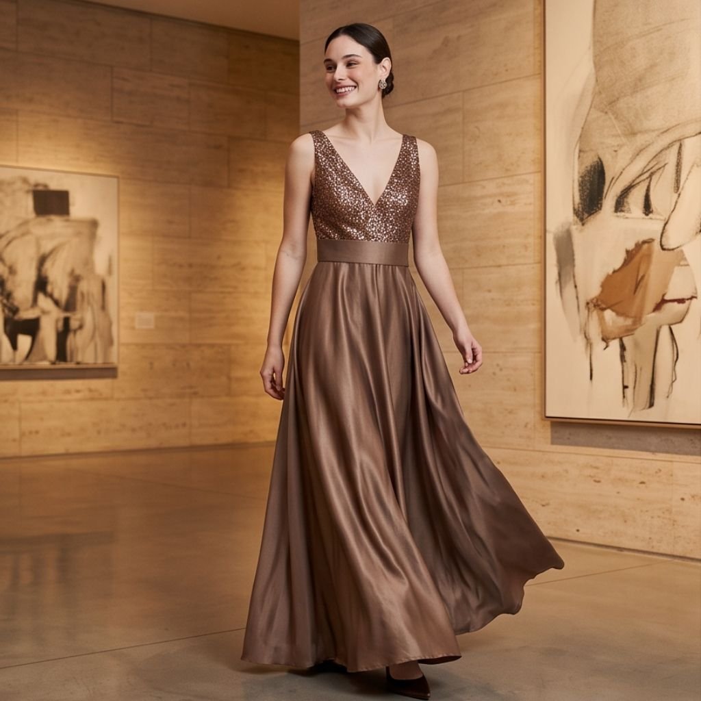 Vestido Josefina visón