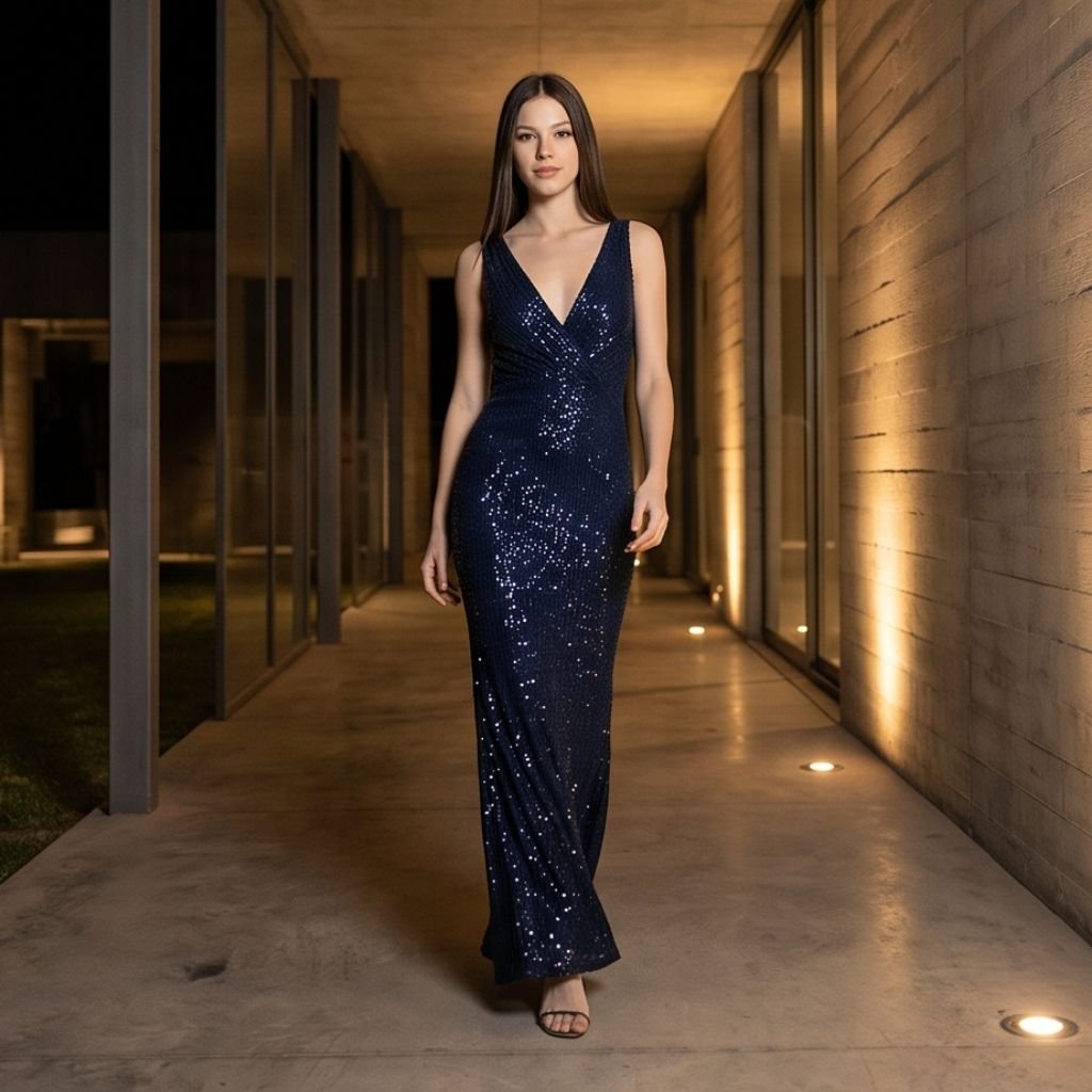 Vestido Naxos azul