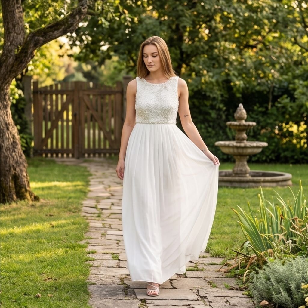 Vestido Sabrina natural