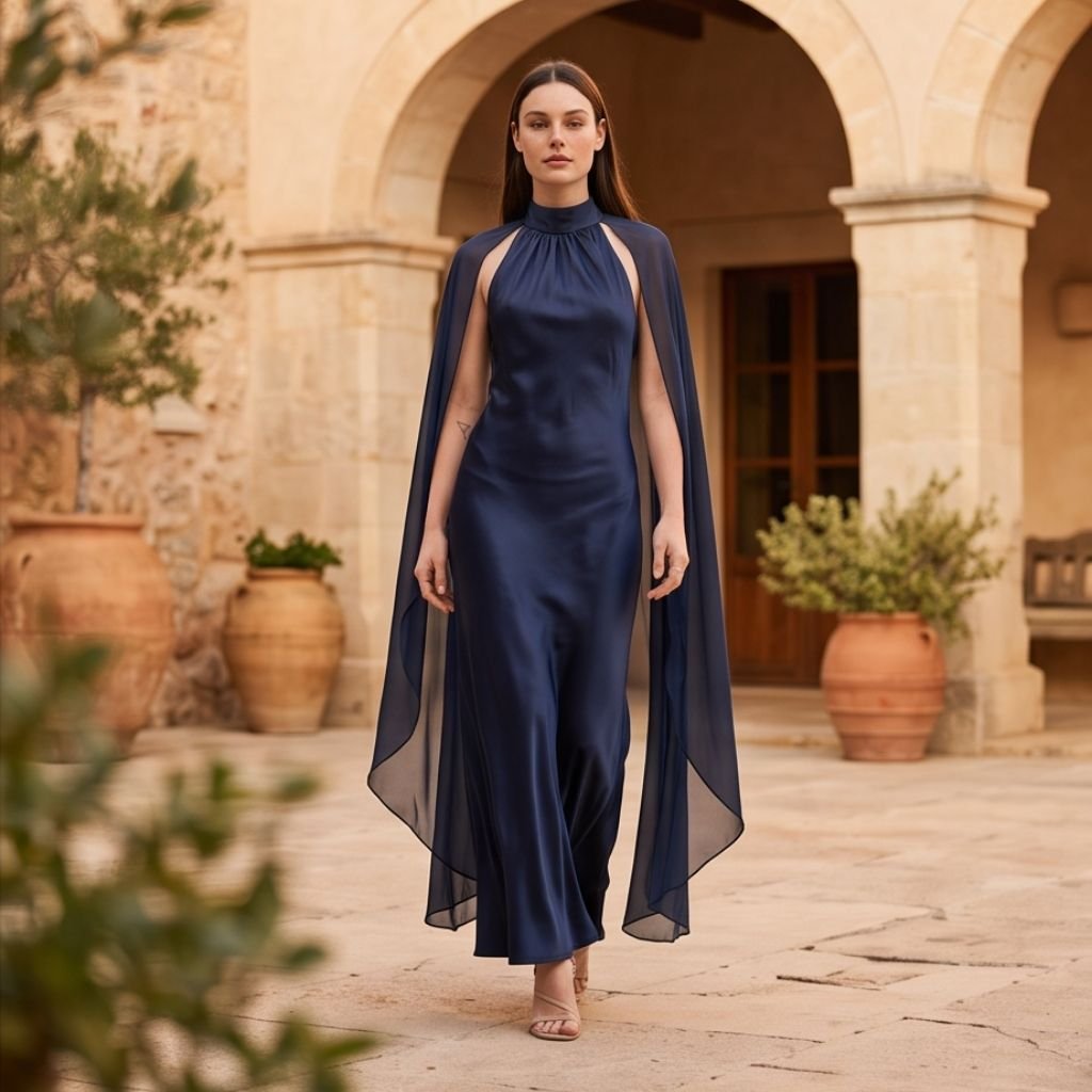 Vestido Sonia azul noche