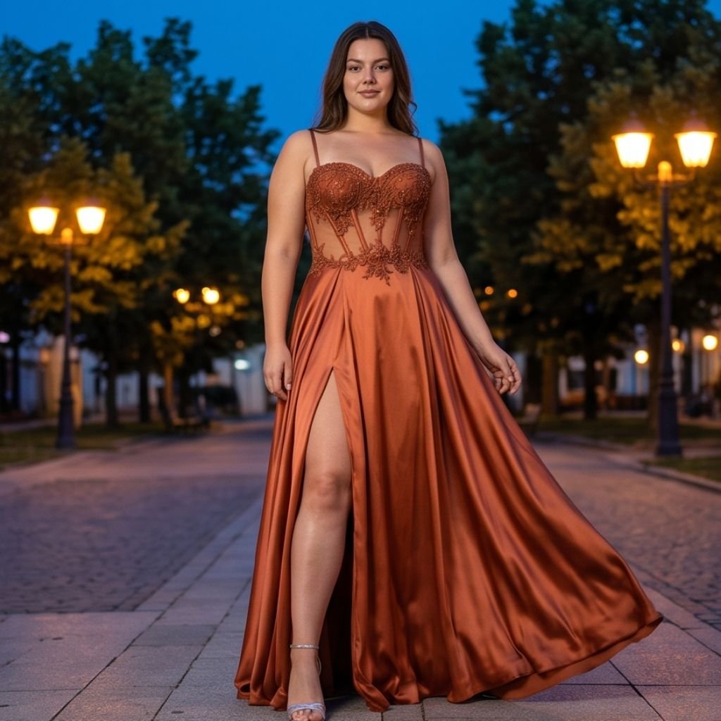 Vestido Yenny terracota
